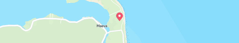 Map Of Manunu, French Polynesia, Religious Center