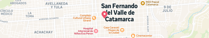 Map Of La Guada, Catamarca, Argentina, Restaurant