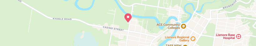 Map Of Possums Early Education Centre, South Lismore, Australia, School
