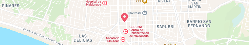 Map Of Torre Del Vigia, Uruguay, Tower