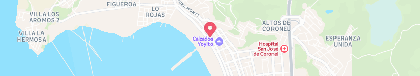 Map Of Coronel Clock Tower, Chile, Tower