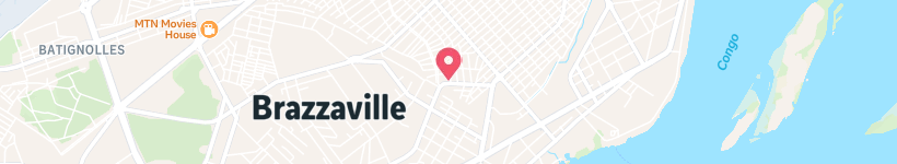 Map Of Le Matignon Lounge, Brazzaville, Congo Republic, Restaurant