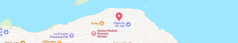 Map Of Hunga Busta, Kinshasa, Dr Congo, Restaurant