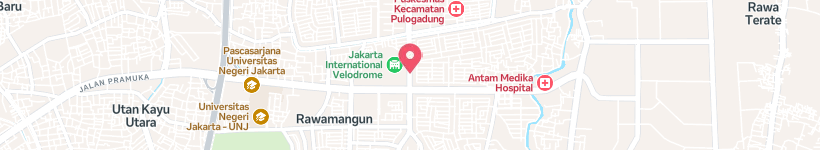 Map Of Velodrome, Indonesia, Subway Station