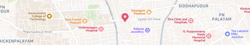 Map Of Christ Properties, Coimbatore, India, Lawyer
