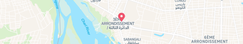 Map Of Le Crunch, N'Djamena, Chad, Restaurant