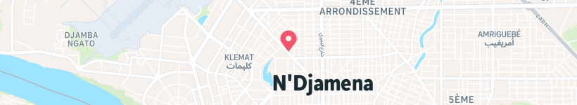 Map Of Malik Bin Anas Mosque, N'Djamena, Chad, Mosque