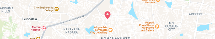 Map Of Art Classes, Bengaluru, India, School