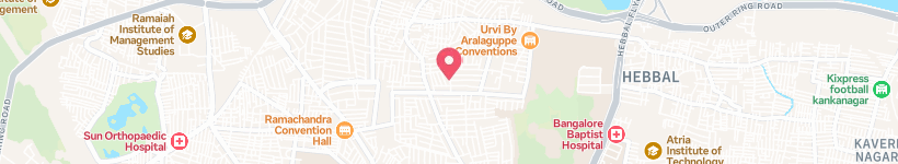 Map Of Yoga Therapy Care, Bengaluru, India, School