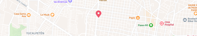 Map Of Uroláser S. A. De C. V, Mérida, Mexico, Doctor