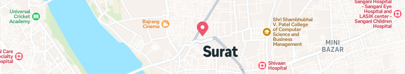 Map Of Guitart, Surat, India, School