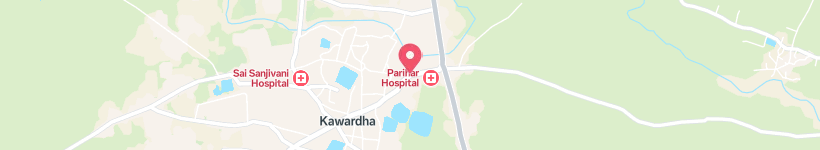 Map Of Galaxy Computers & Choice Center Kawardha, India, Lodging