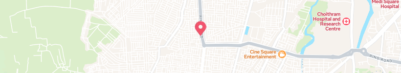 Map Of The Icf Lounge, Indore, India, Restaurant