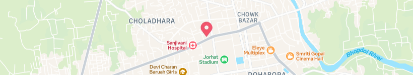 Map Of N E Kitchen, Jorhat, India, Restaurant