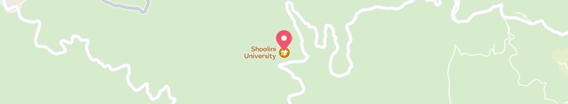 Map Of Shoolini University, Bajhol, India, School