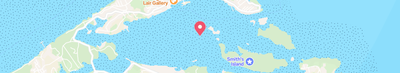 Mapa Powder Hole, Bermudy, Otwór
