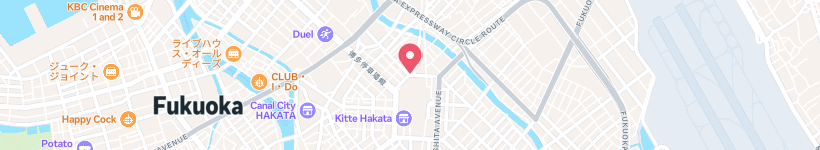 Map Of Hakata-Ekimae 1-Chōme Intersection, Japan, Intersection