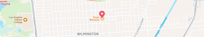 Map Of Drum Barracks Civil War Museum, Los Angeles, United States, Museum