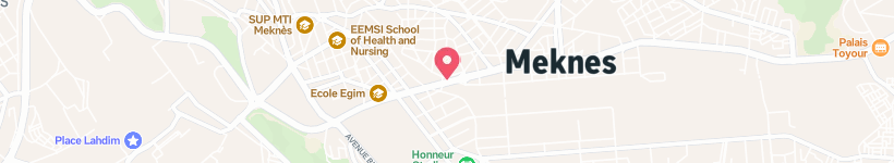 Map Of Hotel Excelsior Meknes, Meknes, Morocco, Hotel