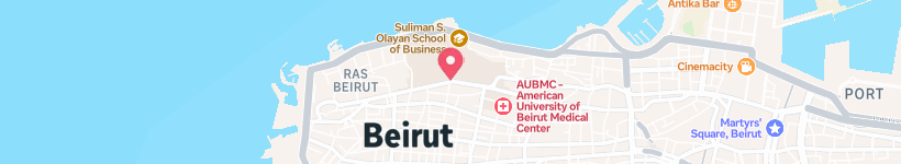 Kort Over Dunkin Donut, Beirut, Libanon, Restaurant