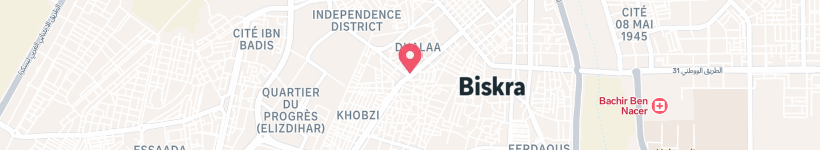 Map Of Boulevard Zaatchia, Biskra, Algeria, Electronics Store