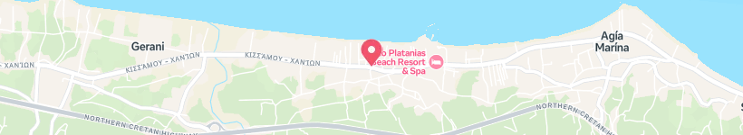 Map Of Orama Cafe, Plataniás, Greece, Restaurant