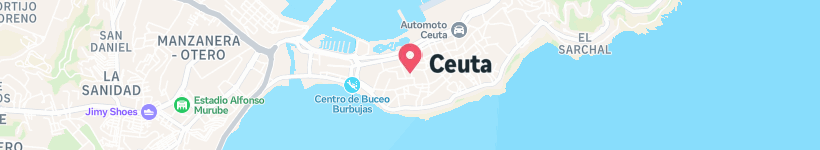 Map Of Charlotte, Ceuta, Spain, Cafe