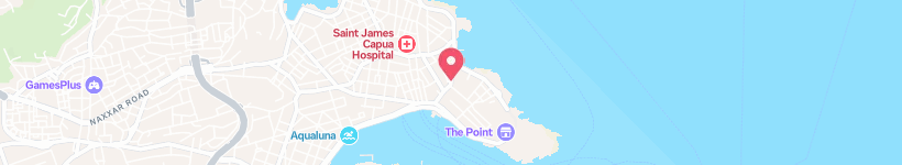 Map Of D'Amato Travel, Malta, Class & Workshop