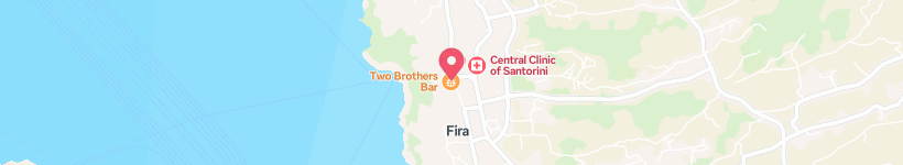 Map Of Obelix, Fira, Greece, Restaurant