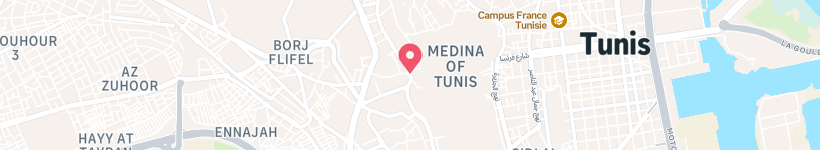 Map Of Bab Bnet, Tunisia, Gate