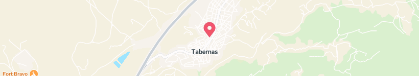 Mapa Désert De Tabernas, Španělsko, Poušť