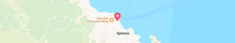 Map Of Cockatoo, Spetses, Greece, Restaurant