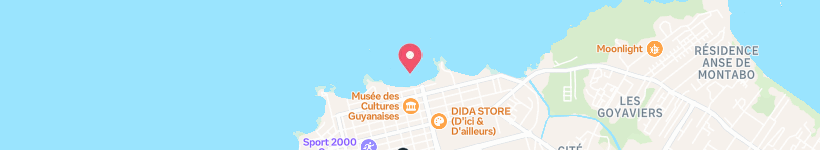 Map Of Anse Nadau, French Guiana, Bights