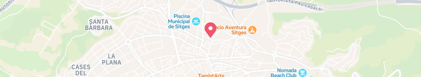 Map Of Bar Luna, Sitges, Spain, Restaurant
