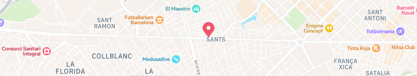 Map Of Restaurant Txalaparta, Barcelona, Spain, Restaurant