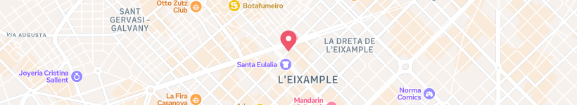 Map Of L'Eixample District, Barcelona, Spain, Landmark