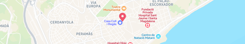 Map Of Espaimed Mataró, Mataró, Spain, Doctor