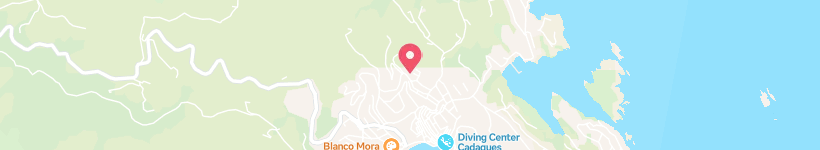 Map Of Hotel S'Aguarda, Cadaqués, Spain, Hotel
