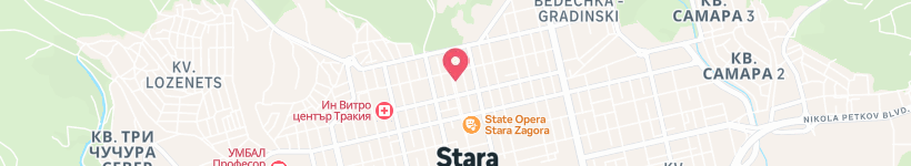 Map Of State Opera - Stara Zagora, Stara Zagora, Bulgaria, Opera House