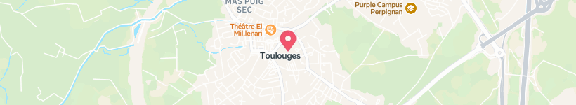 Map Of Médiathèque El Mil. Lenari, Toulouges, France, Library