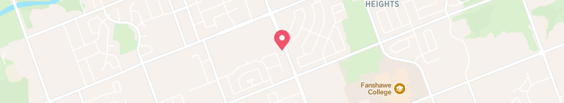 Map Of Fast Eddie's, London, Canada, Restaurant