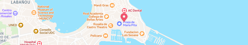 Map Of Yéboles, A Coruña, Spain, Restaurant