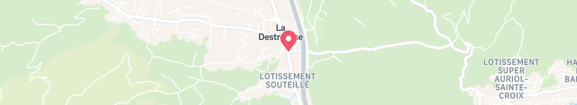 Map Of Crèche Tétine Et Doudou - La Maison Bleue, La Destrousse, France, School