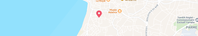 Map Of Best Western Hôtel Kemaris Côte Des Basques, Biarritz, France, Hotel