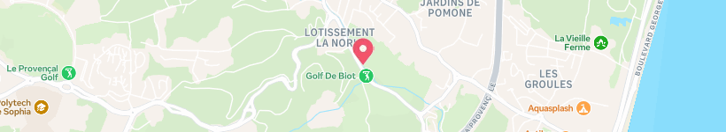 Map Of Golf Biot, Biot, France, Golf Course