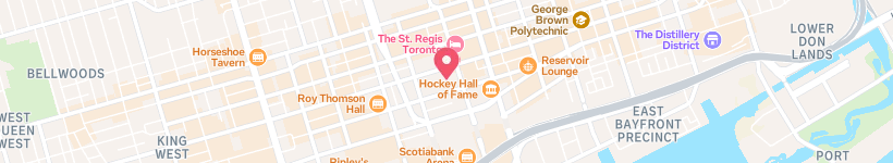 Map Of Bymark, Toronto, Canada, Restaurant