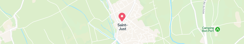 Map Of Bureau De Poste De Saint Just, France, Post Office