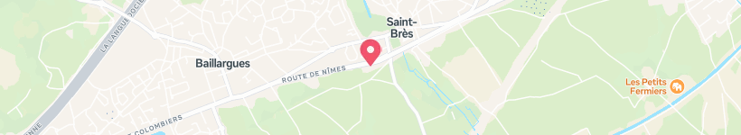 Map Of St-Brès-Mudaison Railway Station, France, Train Station