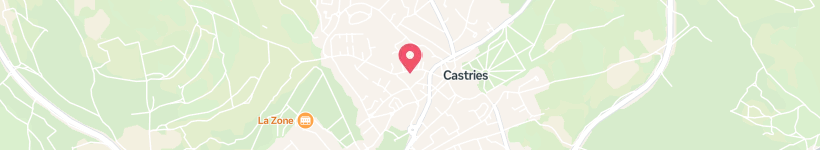 Map Of Bureau De Poste De Castries, France, Post Office