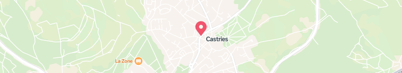 Map Of Bgcastries, Castries, France, Restaurant